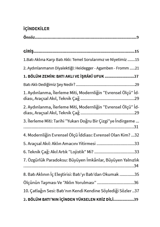 Batı Aklına Karşı Batı Aklı