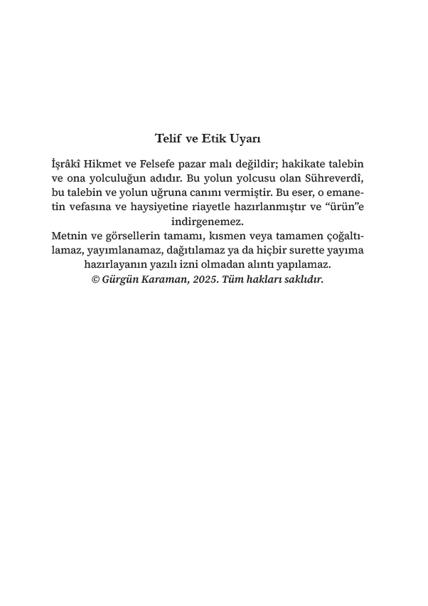 Yezdan Şinaht: Tanrı Bilgisi (Sühreverdî) | Bir Kitap