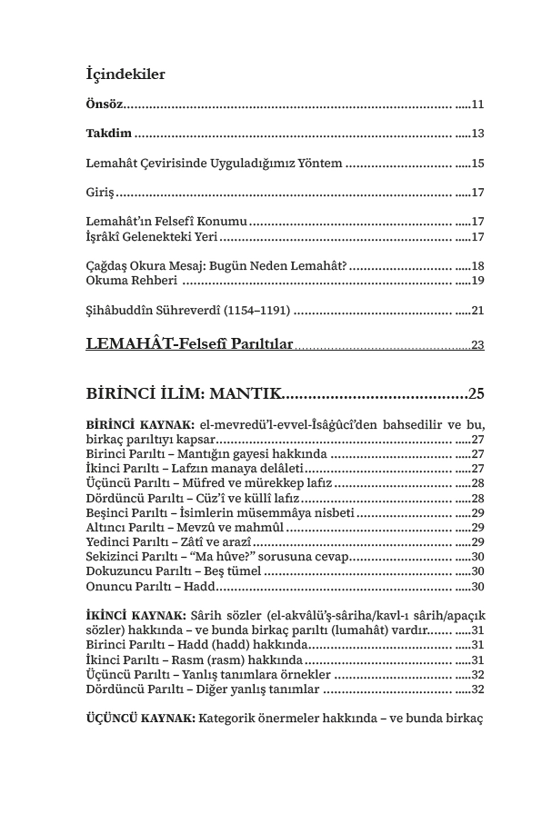 Lemahât: Felsefî Parıltılar (Sühreverdî) | Bir Kitap