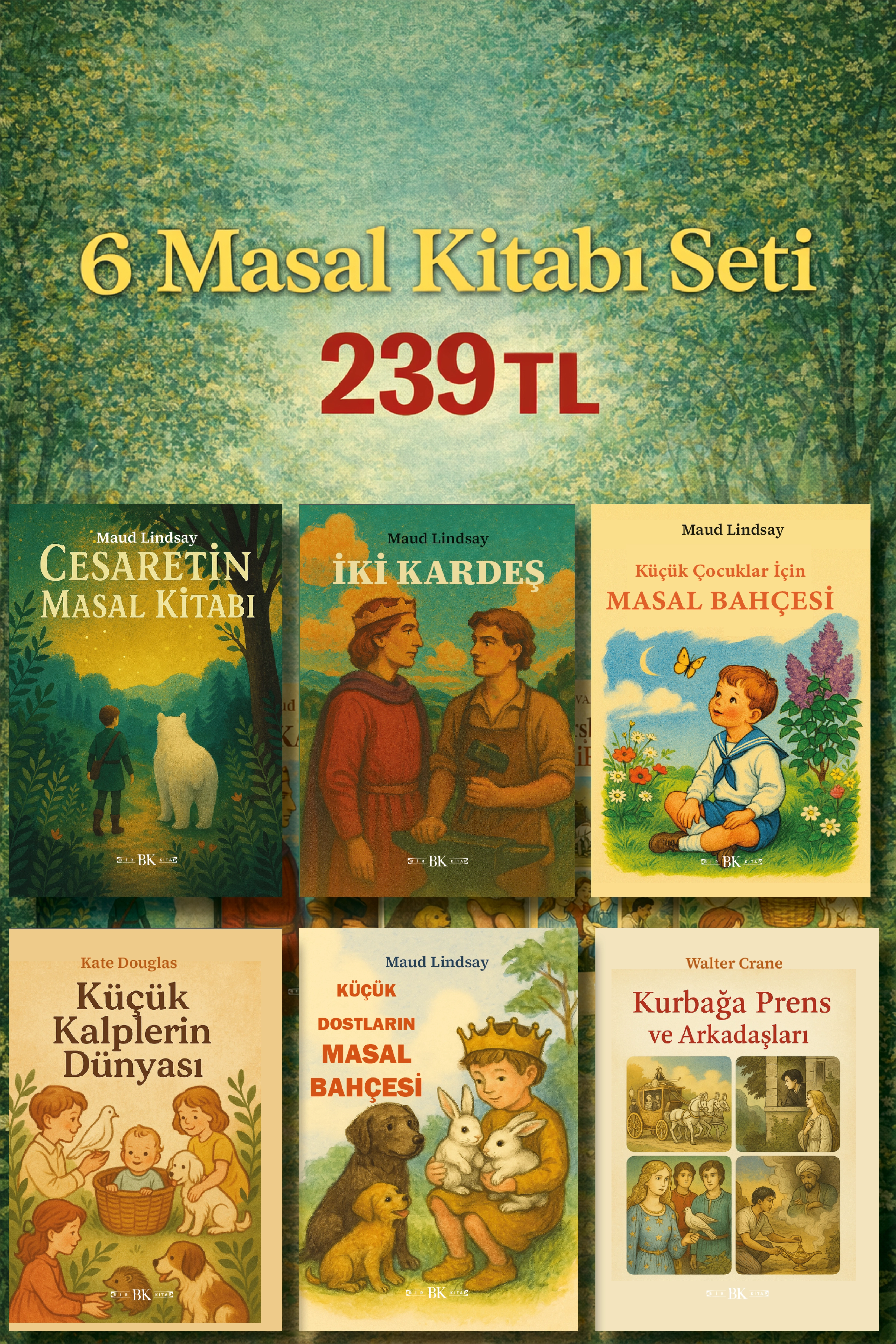Küçük Çocuklar İçin Masal Seti (Toplam 288 Sayfa) | Bir Kitap Yayınları