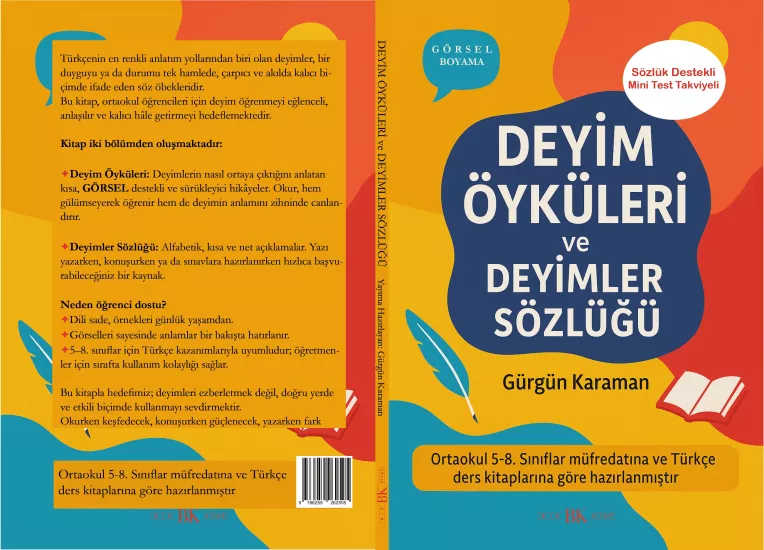 Deyim Öyküleri ve Deyimler Sözlüğü | Ortaokul | 72 Sayfa | 14×21 | BK Kitap