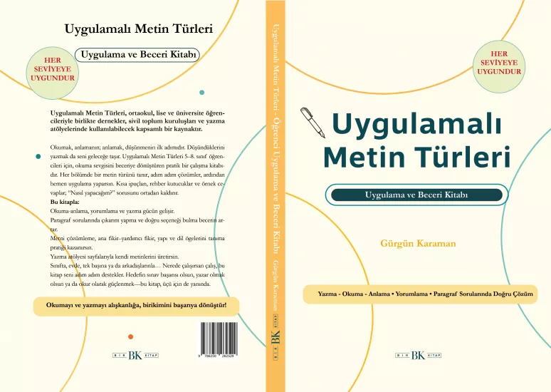 Uygulamalı Metin Türleri | Ortaokul | 176 Sayfa | 16×24 | BK Kitap