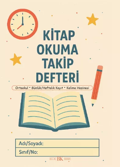 Kitap Okuma Takip Defteri | Ortaokul | 48 Sayfa | 16×24 | BK Kitap
